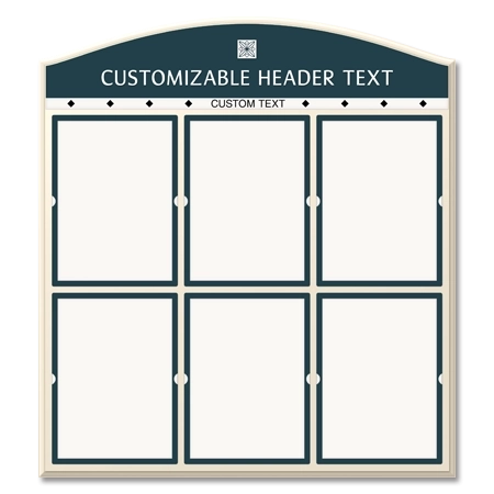 Message Display w/6 Insert Holders