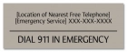 Minnesota Emergency 911 Pool Sign