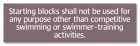 New York City Starting/Diving Blocks Pool Sign