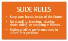 New York City White-Water Slide Rules Sign