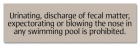 New York Pool Pollution Prohibited Sign
