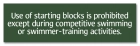 New York Starting/Diving Blocks Pool Sign