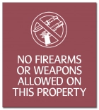 No Firearms or Weapons Allowed - Celtec Version