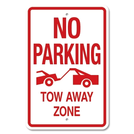 No Parking Tow Away Zone