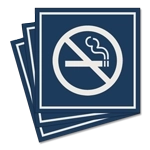 No Smoking - Symbol Only - Pack of 3