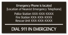 Ohio Emergency Phone Sign