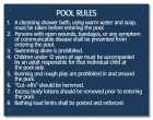 Oklahoma Pool Rules Sign