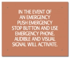 Ontario Canada Emergency Stop Button Sign