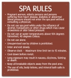 Prince Williams & Virginia Beach Spa Rules Sign