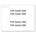 Print Your Own! 2-Line Inserts