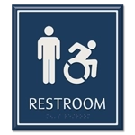 Restroom Sign w/Male & Dynamic ISA Symbols