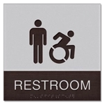 Restroom Sign w/Male & Dynamic ISA Symbols