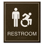 Restroom Sign w/Male & Dynamic ISA Symbols