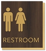Restroom Sign w/Unisex Symbols