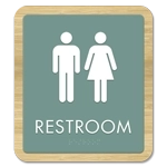 Restroom Sign w/ Unisex Symbols