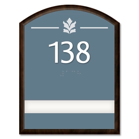 Room Number Sign - 1 slot