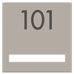 Room Number Sign - 1 slot