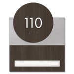 Room Number Sign - 1 slot
