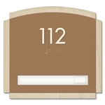 Room Number Sign - 1 slot