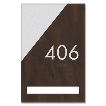 Room Number Sign - 1 slot