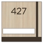 Room Number Sign - 1 slot