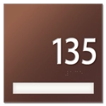 Room Number Sign - 1 slot