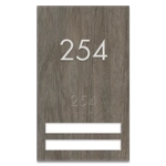 Room Number Sign - 2 slot