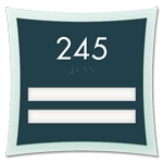 Room Number Sign - 2 slot