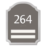 Room Number Sign - 2 slot