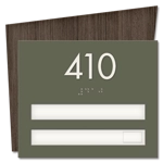 Room Number Sign - 2 slot