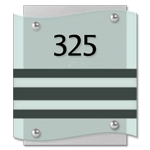 Room Number Sign - 2 slot