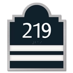 Room Number Sign - 2 slot