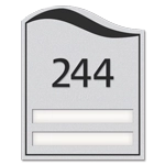 Room Number Sign - 2 slot