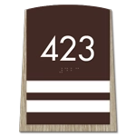 Room Number Sign - 2 slot
