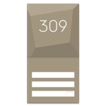 Room Number Sign - 3 slot
