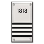 Room Number Sign - 3 slot