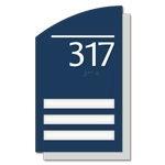 Room Number Sign - 3 slot