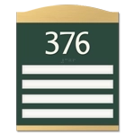 Room Number Sign - 4 slot