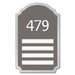 Room Number Sign - 4 slot