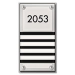 Room Number Sign - 4 slot