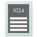 Room Number Sign - 4 slot