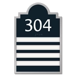 Room Number Sign - 4 slot