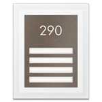 Room Number Sign - 4 slot