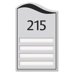 Room Number Sign - 4 slot