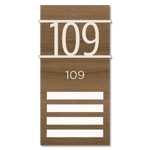 Room Number Sign - 4 slot