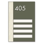 Room Number Sign - 4 slot