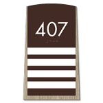 Room Number Sign - 4 slot