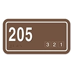 Room Number Sign w/Symbols