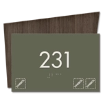 Room Number Sign w/Symbols