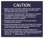 South Carolina Spa Rules Sign